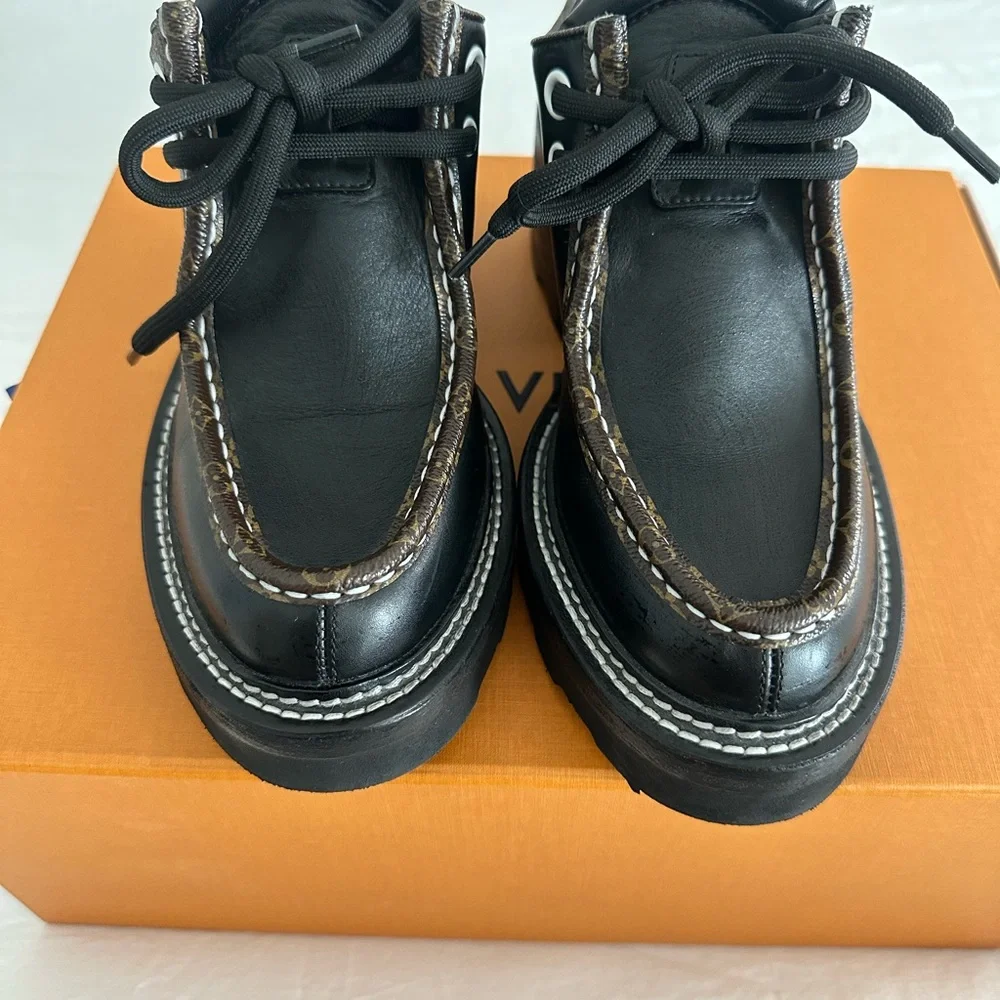 Louis Vuitton Beaubourg Platform Derby Shoes size 38 - Picture 2 of 12